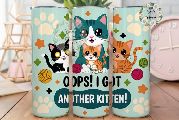 Cute Kitten Cat Lovers Tumbler Wrap