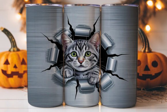 Peeking Cat 20oz Tumbler Wrap