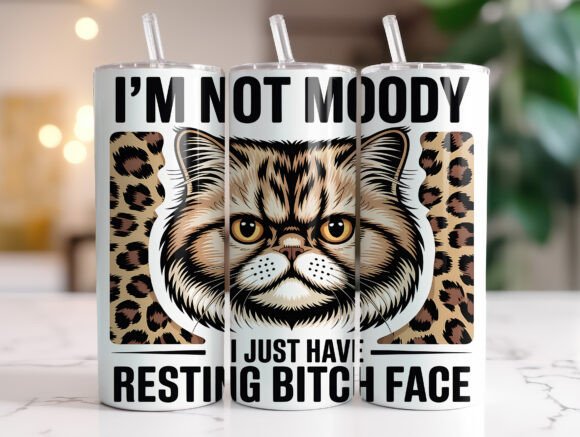 Sarcastic Funny Cat 20 Oz Tumbler Wrap