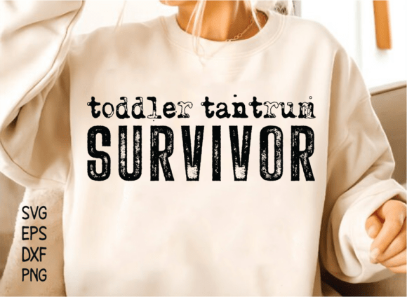Toddler Tantrum Survivor Design SVG