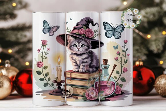 Witchy Kitten 20oz Tumbler Wrap